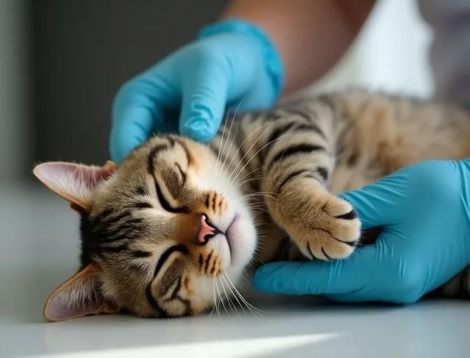 Specialist carefully handling a deceased cat with dignity in Cranbourne West